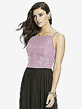 Front View Thumbnail - Suede Rose Dessy Bridesmaid Top T2983