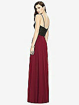 Rear View Thumbnail - Burgundy Chiffon Maxi Skirt