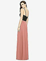 Rear View Thumbnail - Desert Rose Chiffon Maxi Skirt