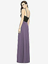 Rear View Thumbnail - Lavender Chiffon Maxi Skirt