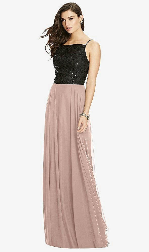 Front View - Neu Nude Chiffon Maxi Skirt