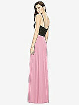 Rear View Thumbnail - Peony Pink Chiffon Maxi Skirt