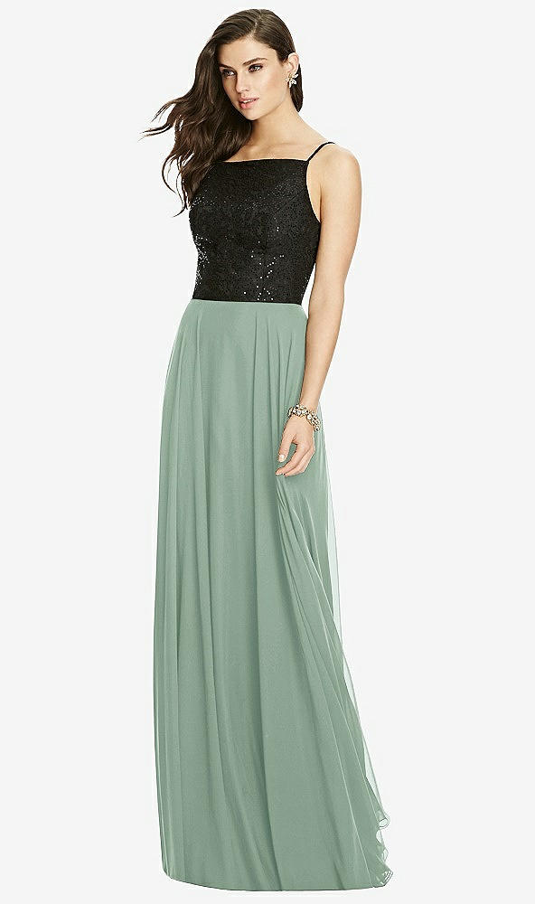 Front View - Seagrass Chiffon Maxi Skirt