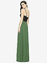 Rear View Thumbnail - Vineyard Green Chiffon Maxi Skirt
