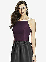 Front View Thumbnail - Aubergine Dessy Bridesmaid Top T2985