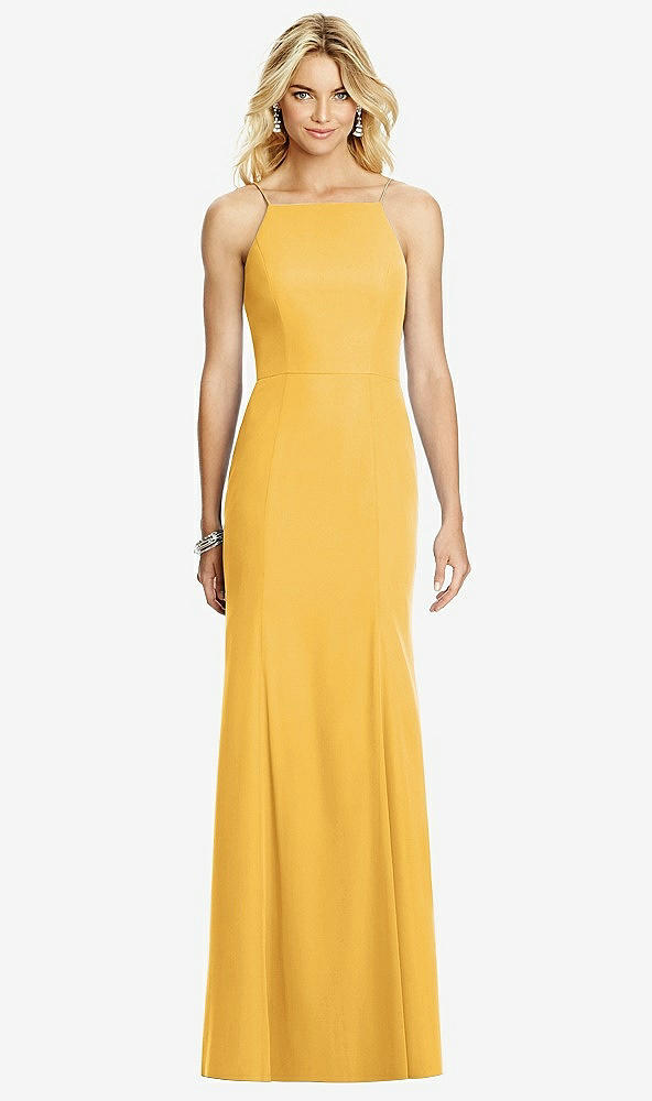 Back View - NYC Yellow After Six Bridesmaid Dress 6759