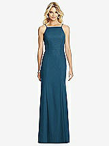 Rear View Thumbnail - Atlantic Blue After Six Bridesmaid Dress 6759