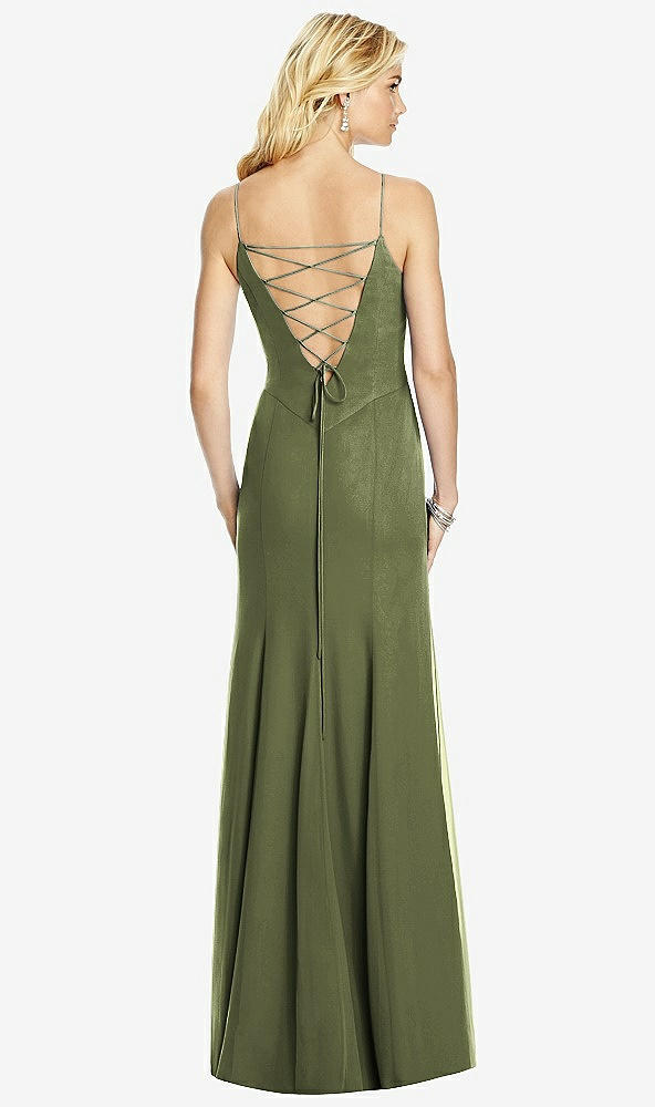 Front View - Olive Green After Six Bridesmaid Dress 6759