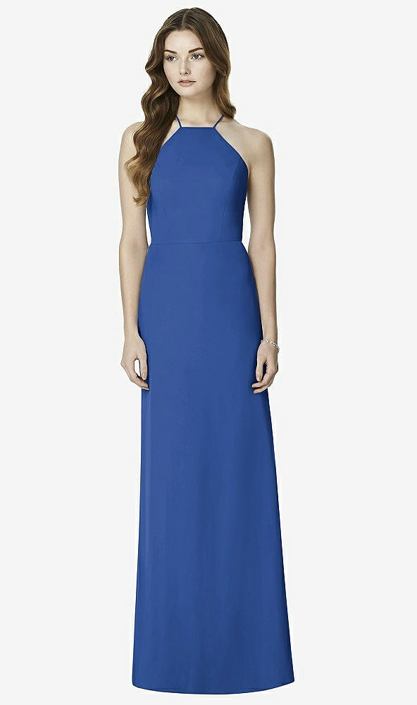 Front View - Classic Blue After Six Bridesmaid Dress 6762
