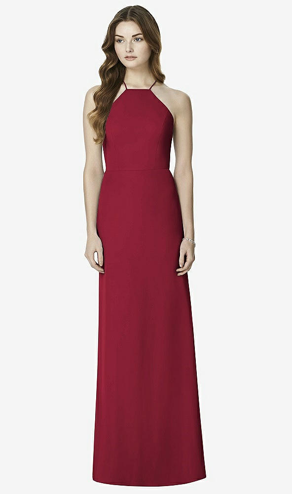 Front View - Burgundy After Six Bridesmaid Dress 6762