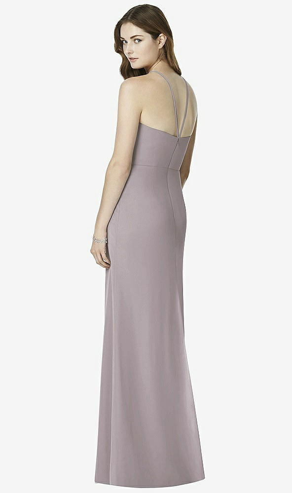 Back View - Cashmere Gray After Six Bridesmaid Dress 6762