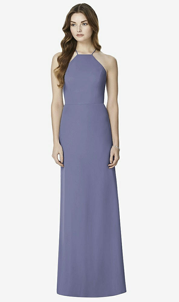 Front View - French Blue After Six Bridesmaid Dress 6762