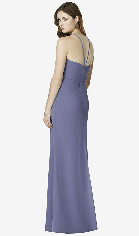 Back View - French Blue After Six Bridesmaid Dress 6762