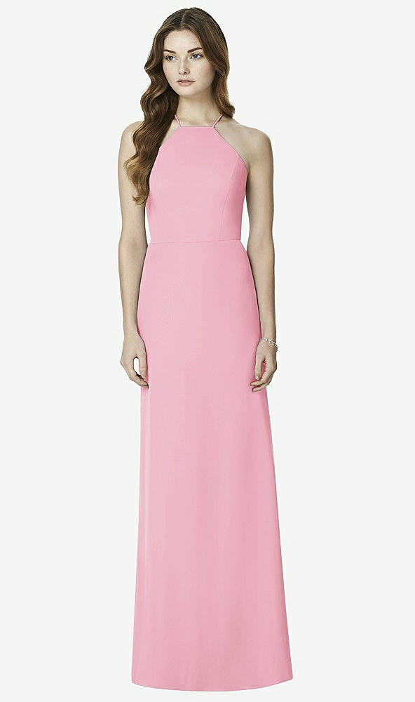 Front View - Peony Pink After Six Bridesmaid Dress 6762