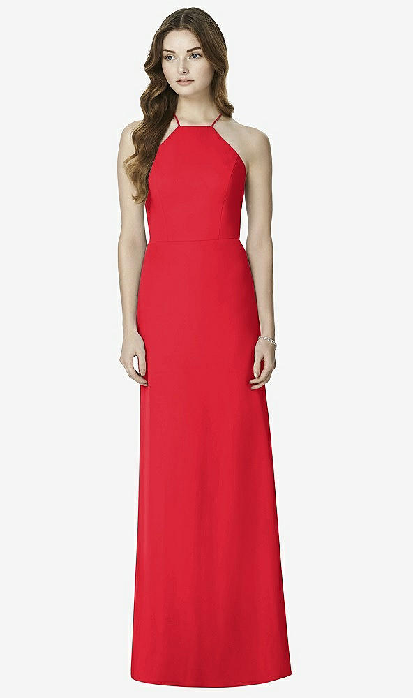 Front View - Parisian Red After Six Bridesmaid Dress 6762