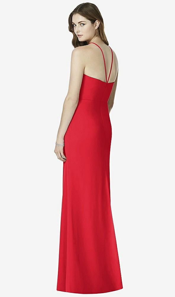 Back View - Parisian Red After Six Bridesmaid Dress 6762