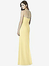Rear View Thumbnail - Pale Yellow After Six Bridesmaid Dress 6762