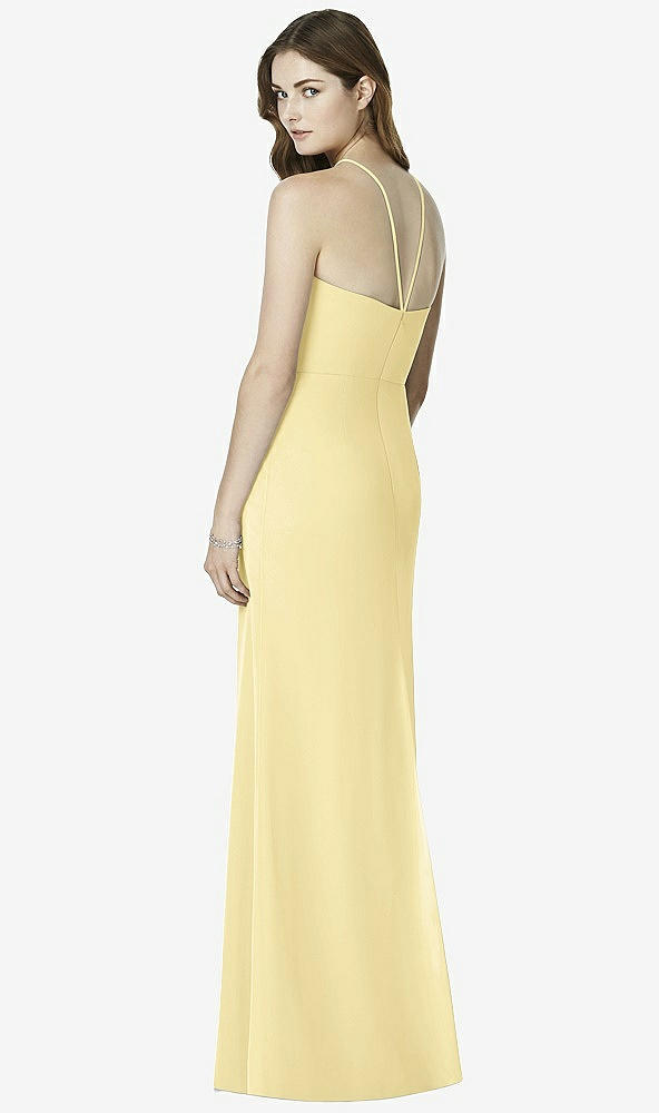 Back View - Pale Yellow After Six Bridesmaid Dress 6762