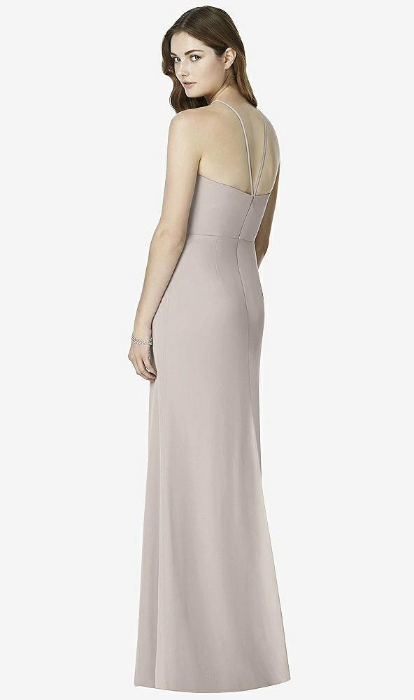 Back View - Taupe After Six Bridesmaid Dress 6762