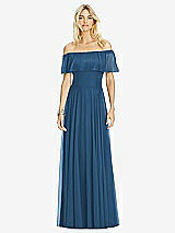 Front View Thumbnail - Dusk Blue After Six Bridesmaid Dress 6763