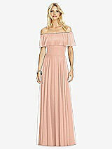Front View Thumbnail - Pale Peach After Six Bridesmaid Dress 6763