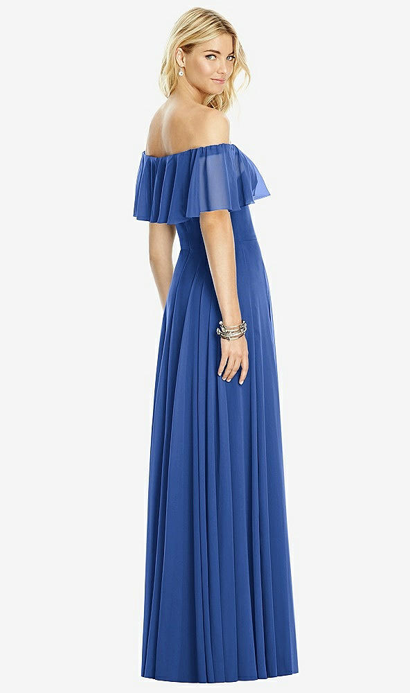 Back View - Classic Blue After Six Bridesmaid Dress 6763