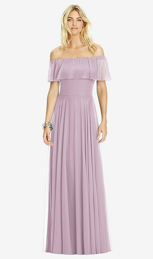 Front View - Suede Rose After Six Bridesmaid Dress 6763