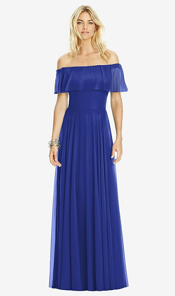 Front View - Cobalt Blue After Six Bridesmaid Dress 6763