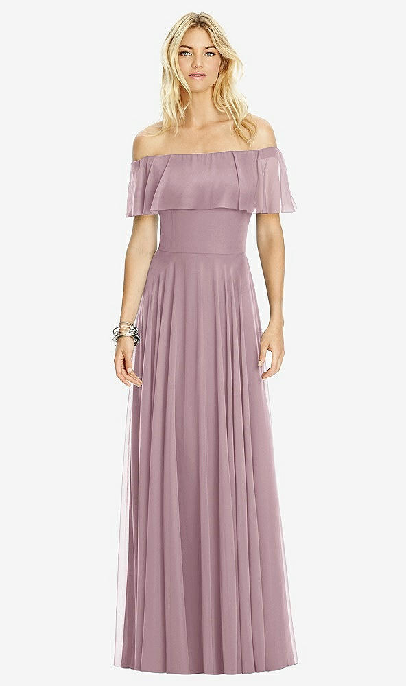 Front View - Dusty Rose After Six Bridesmaid Dress 6763