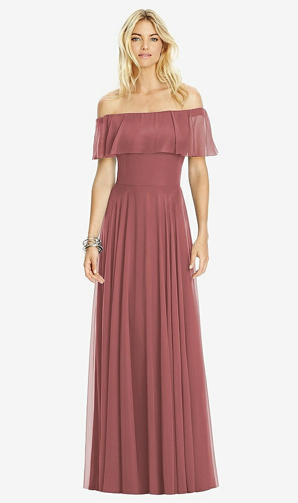 Front View - English Rose After Six Bridesmaid Dress 6763