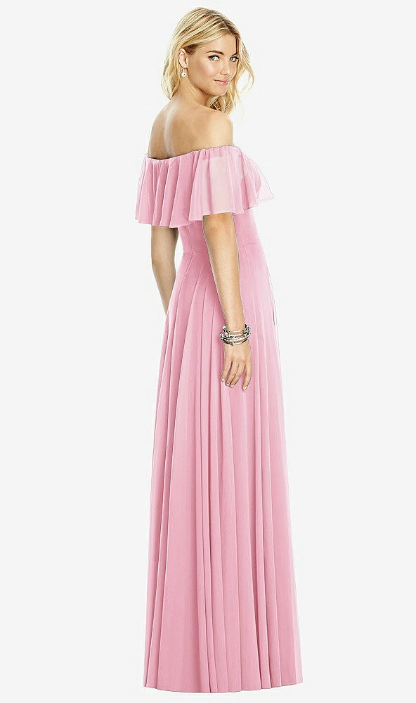 Back View - Peony Pink After Six Bridesmaid Dress 6763