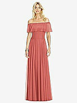 Front View Thumbnail - Coral Pink After Six Bridesmaid Dress 6763