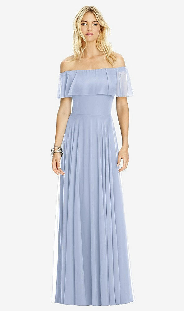 Front View - Sky Blue After Six Bridesmaid Dress 6763