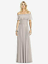 Front View Thumbnail - Taupe After Six Bridesmaid Dress 6763