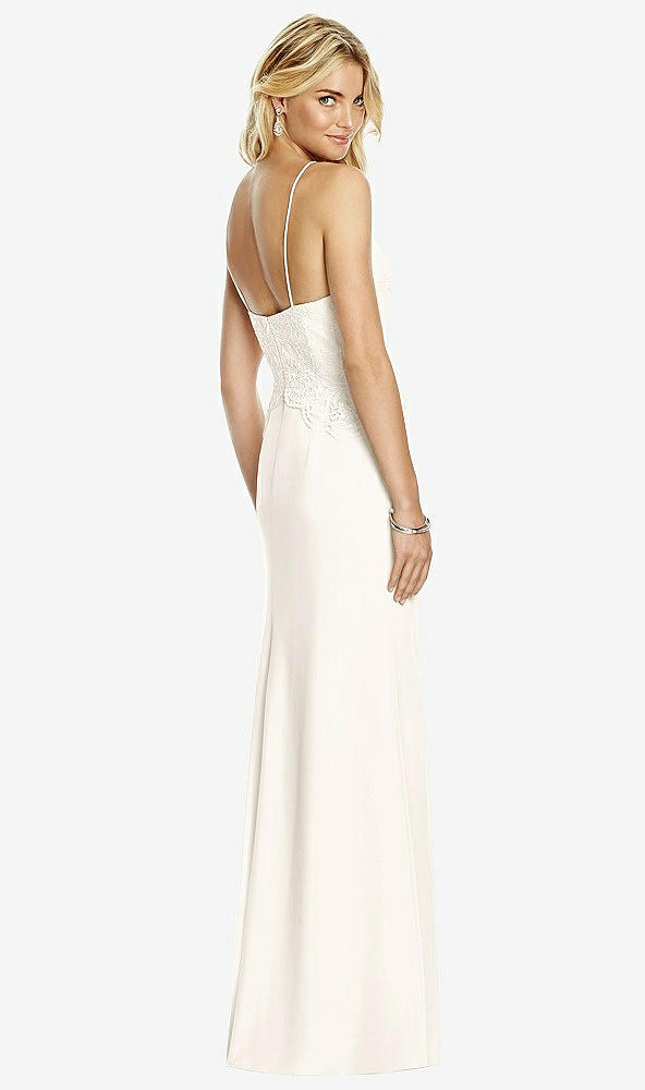 Back View - Ivory After Six Bridesmaid Dress 6764