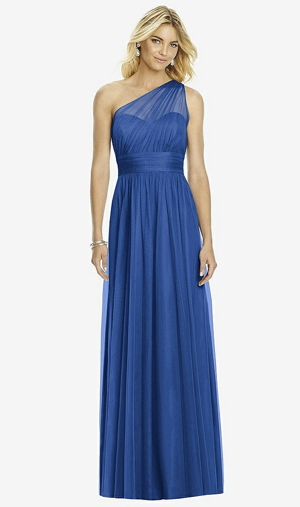 Front View - Classic Blue After Six Bridesmaid Dress 6765