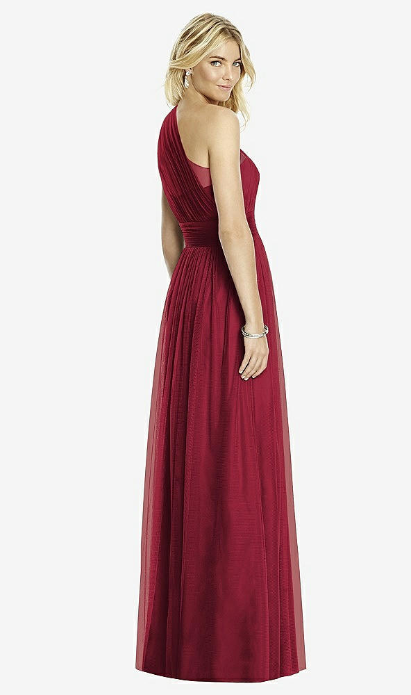 Back View - Burgundy After Six Bridesmaid Dress 6765
