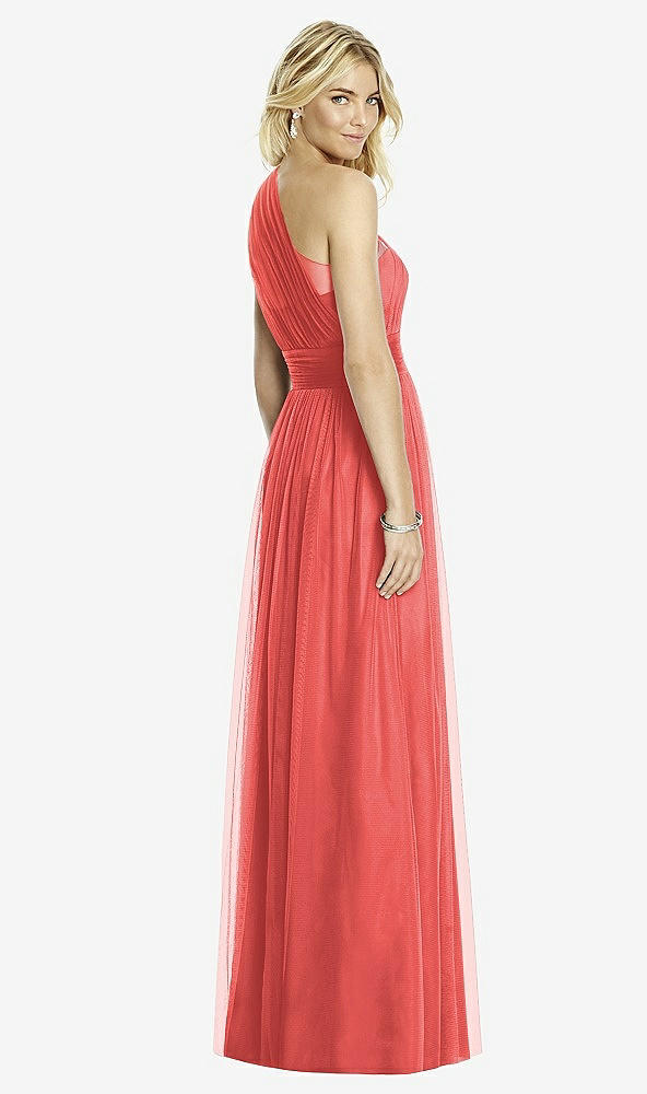 Back View - Perfect Coral After Six Bridesmaid Dress 6765