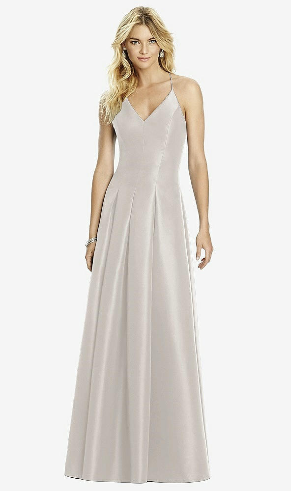 Front View - Oyster After Six Bridesmaid Dress 6767