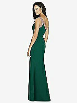 Rear View Thumbnail - Hunter Green & Sienna Social Bridesmaids Dress 8178