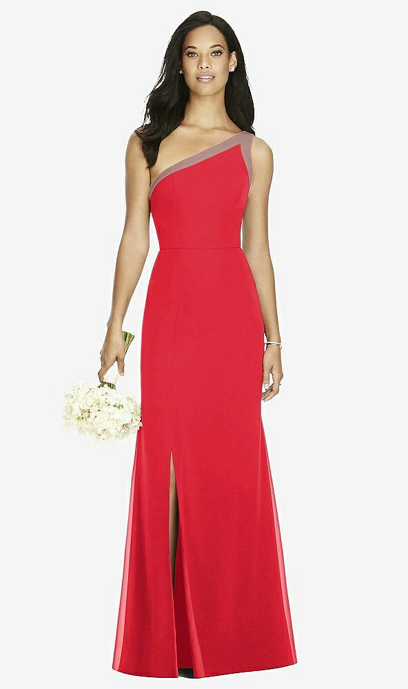 Front View - Parisian Red & Sienna Social Bridesmaids Dress 8178
