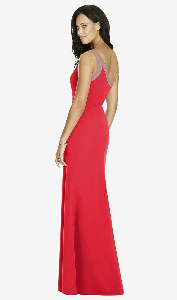 Back View - Parisian Red & Sienna Social Bridesmaids Dress 8178