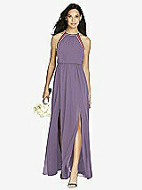 Front View Thumbnail - Lavender & English Rose Social Bridesmaids Dress 8179