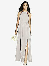 Front View Thumbnail - Oyster & English Rose Social Bridesmaids Dress 8179