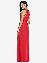 Rear View Thumbnail - Parisian Red & English Rose Social Bridesmaids Dress 8179