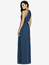 Rear View Thumbnail - Sofia Blue & English Rose Social Bridesmaids Dress 8179