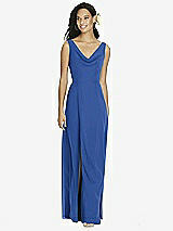 Front View Thumbnail - Classic Blue Social Bridesmaids Dress 8180