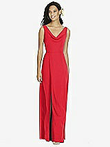 Front View Thumbnail - Parisian Red Social Bridesmaids Dress 8180
