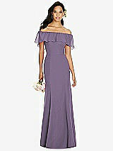 Front View Thumbnail - Lavender Social Bridesmaids Dress 8182