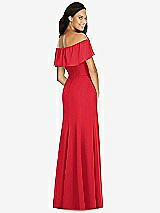 Rear View Thumbnail - Parisian Red Social Bridesmaids Dress 8182